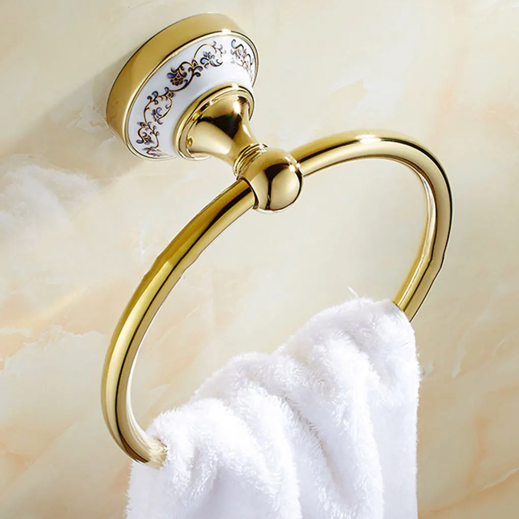 Zinc Alloy Vintage Style Bathroom Towel Ring Add Touch Of Charm To Space Wall Mount Towel Rack B