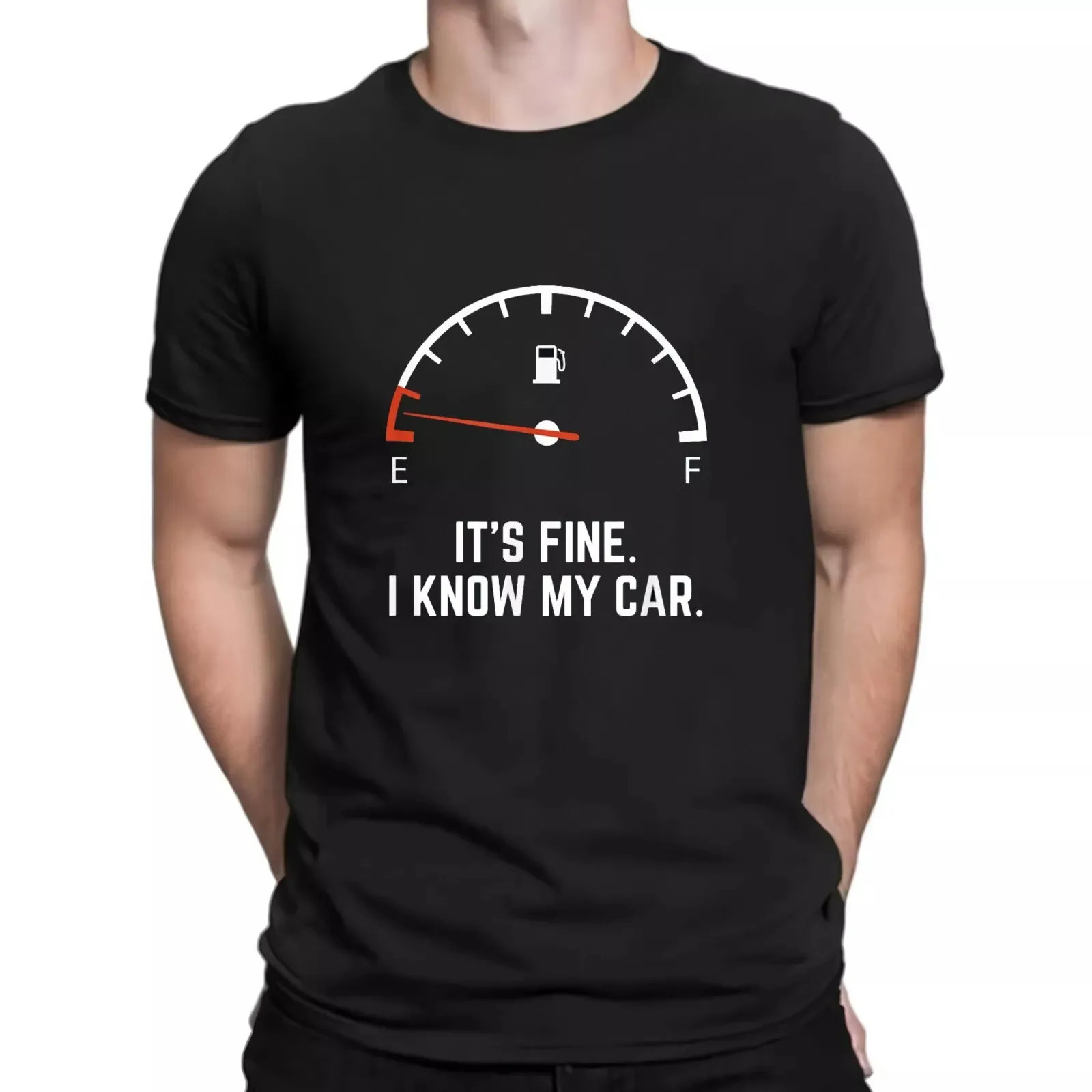 NEUES LIMITIERTES Auto-Gasmessgerät auf leerem, niedrigem Kraftstoff, lustige Idee, T-Shirt