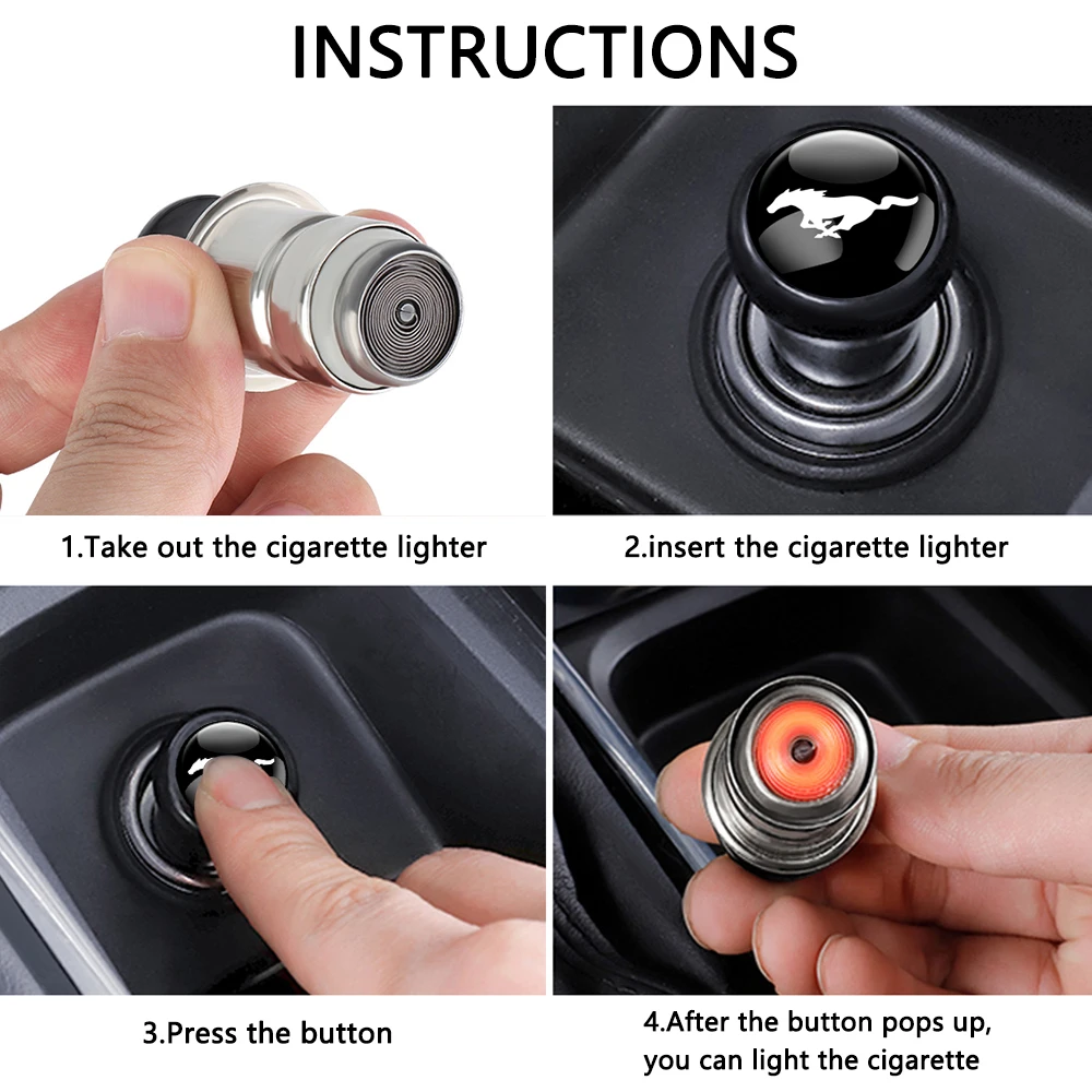 Ventilkern 12V Auto-Zigarettenanzünder-Stecker Netzteil-Adapter-Steckdose für Ford Mustang Focus ST Mk3 Everest Kuga Mk7 Fiesta Ranger – Detail 10