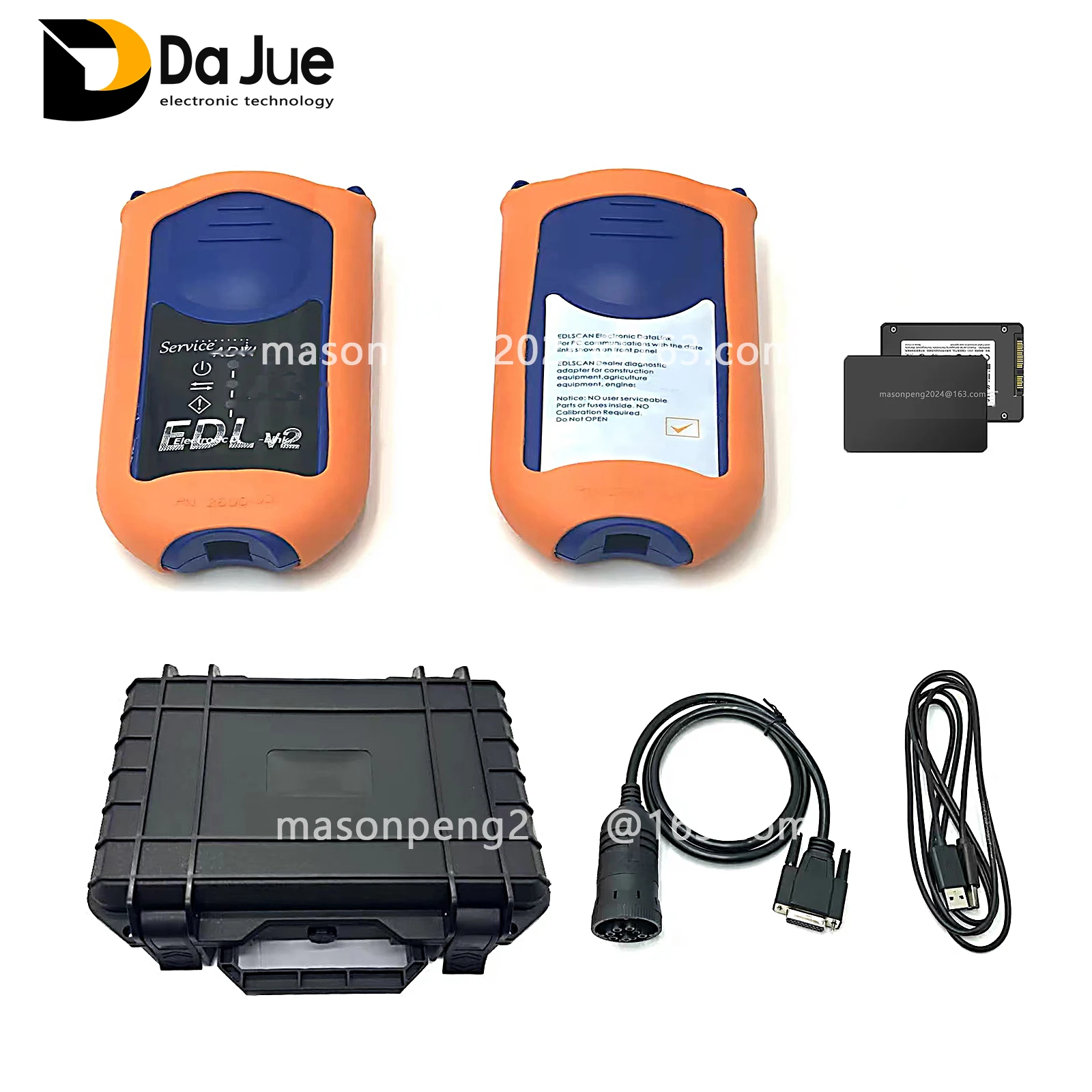 V5.3 EDL V2 For JOHN EDLSCAN Electronic Data Link Diagnostic Adapter Construction Agriculture Equipment Engine Service ADVISOR