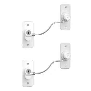 유아용 어린이 안전 잠금 장치, 보호대 보호, 문짝 잠금 장치, 창문 냉장고 열기, MIRTHBABY, 2 Pas