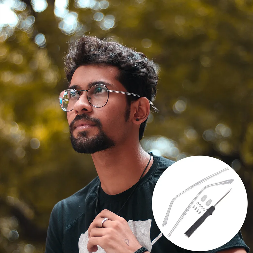 

2Sets Hypoallergenic Eyeglasses Arm Replacement Easy Install Stylish Universal Metal Glasses Temples for Eyeglasses Sunglasses