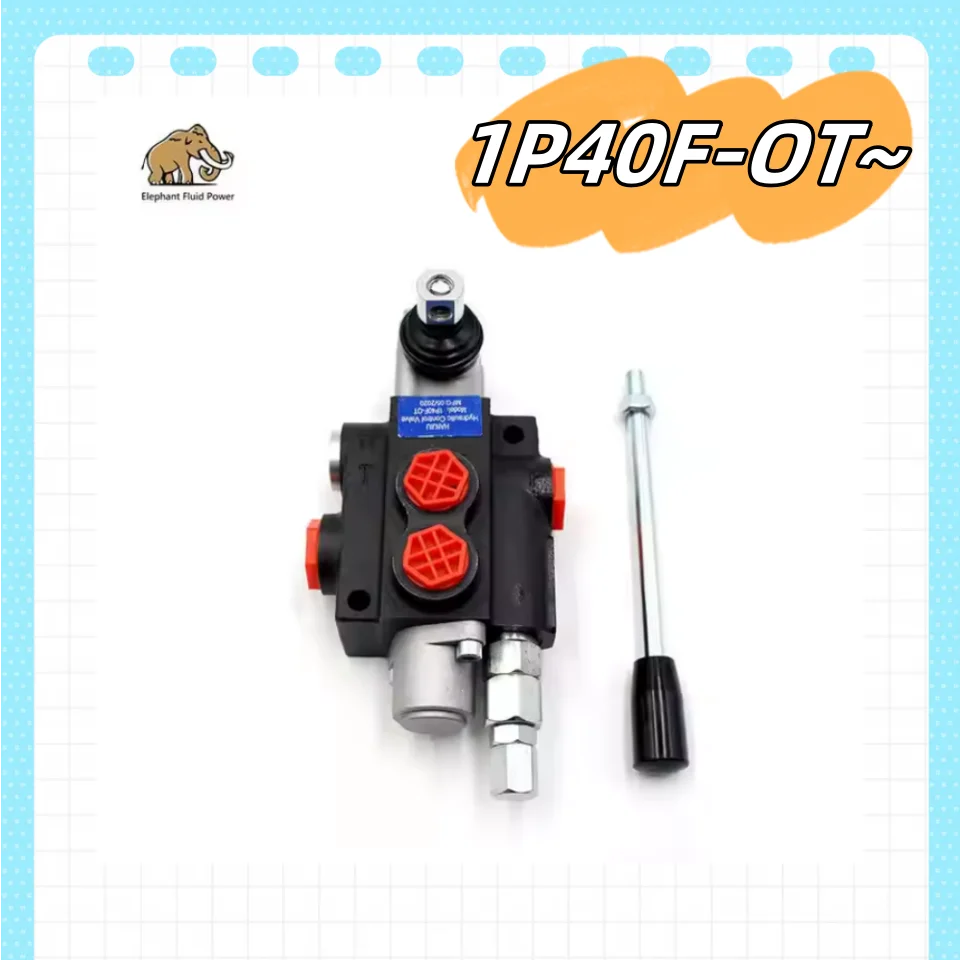 

Monoblock directional control valve hydraulic 1P40 Spring Return