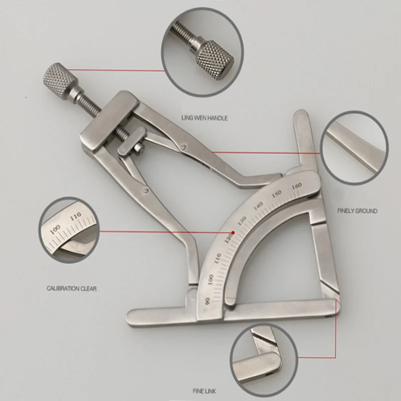Nose shaping Stainless steel instrument tool Nose measuring gauge Small house nose tip height measuring device