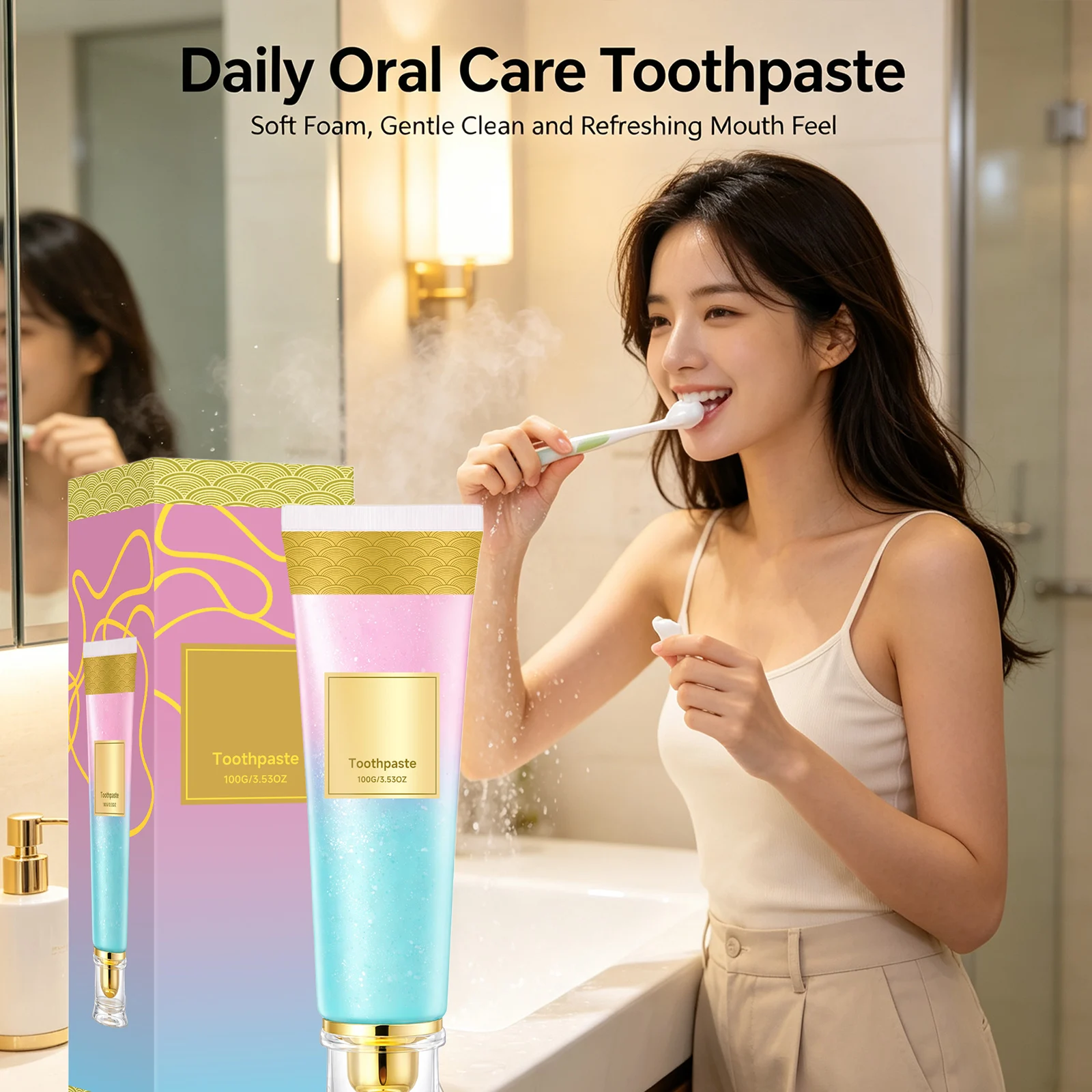 Nicotinamide Whitening Toothpaste Remove Dental Plaque Improve Yellow Teeth Freshen Bad Breath Brighten Deep Cleaning Toothpaste