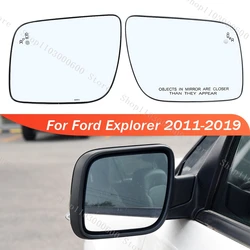 LHD Heated Blind Spot Exterior Rearview Side Mirror Glass Lens For Ford Explorer 2011-2015 2016 2017 2018 2019 US Version