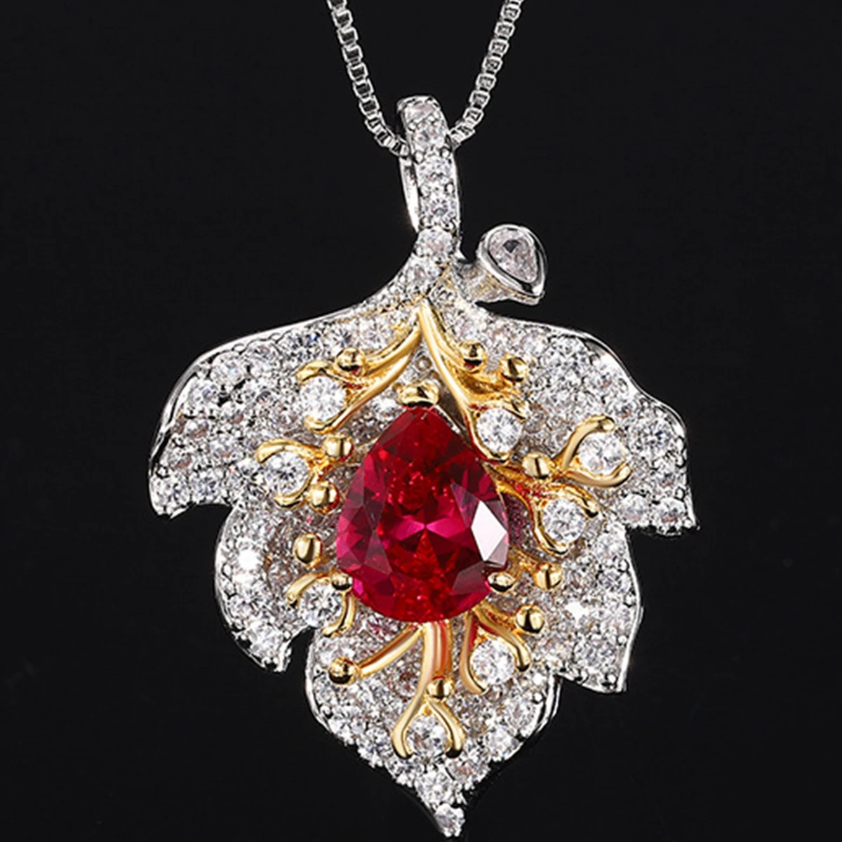 

KQDANCE роскошный дизайн цветное ожерелье с драгоценными камнями для женщин винтажный кулон в форме листа женское свадебное ожерелье