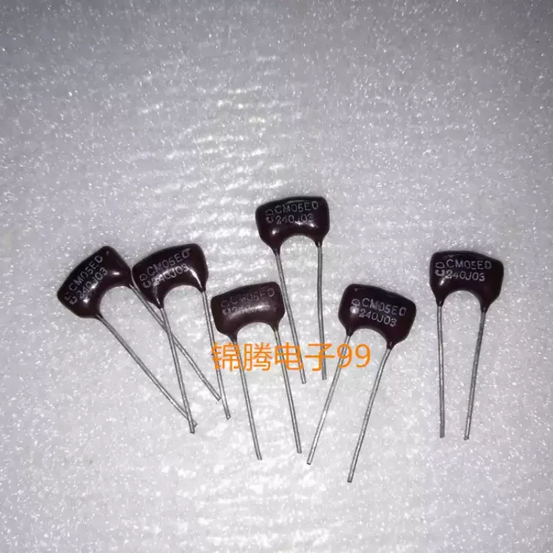 10-100pcs imported American CD silver mica capacitor 24PF 500V (240) 5% fever capacitor