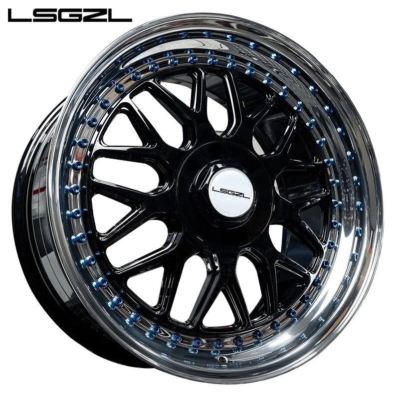 

Hot-selling Custom 2 Piece Forged Alloy Car Wheel Carbon Lip 5x120 5x112 Rim 5x127 6x139.7 Rim for Car