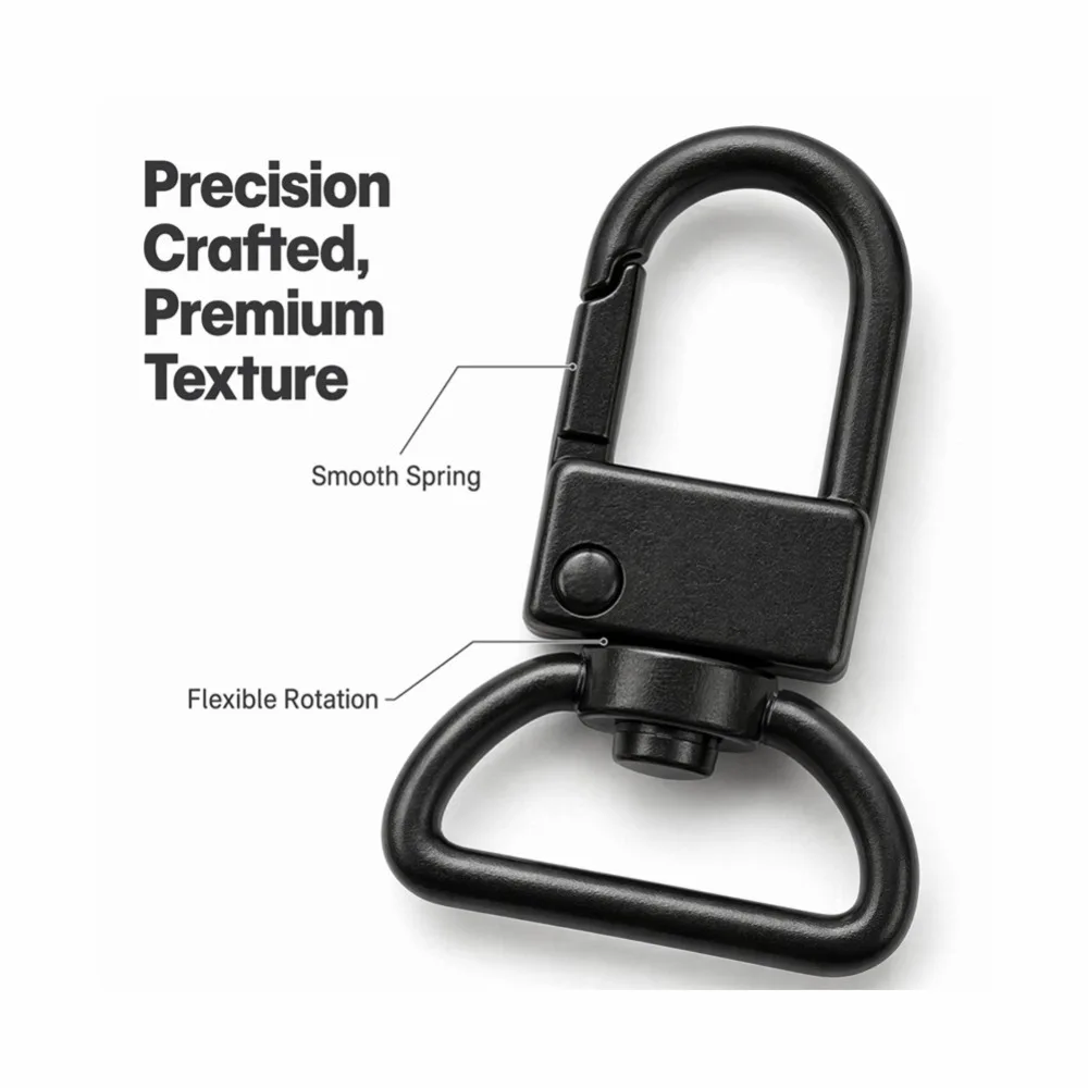 5-100Pcs Snap Lobster Clasp Hooks Swivel Lanyards Clasps Hooks black DIY Jewelry Making Accessories for Necklace Bracelet