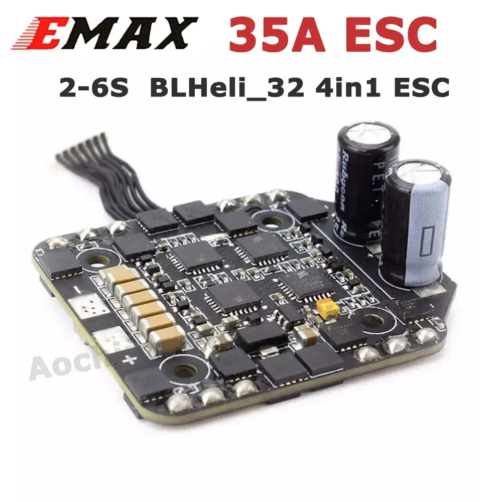 

EMAX Mini Magnum 2 35A ESC MPU6000 2-6S blheli _ 32 4 в 1 ESC 20x2 0 мм Поддержка DSHOT,MULTISHOT,ONESHOT125 для дрона RC FPV