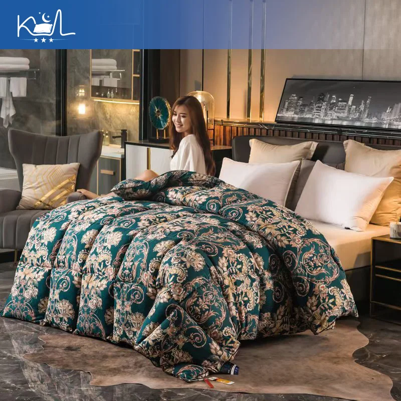 Winter Warm Goose Down Comforter, Soft Breathable Duvet Insert, Machine Washable All Season Quilt for Home Bedroom