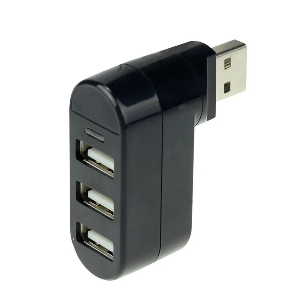 USB 2.0 Expanding for Notebook Hub Rotate USB 3 Ports Splitter Adapter Mini