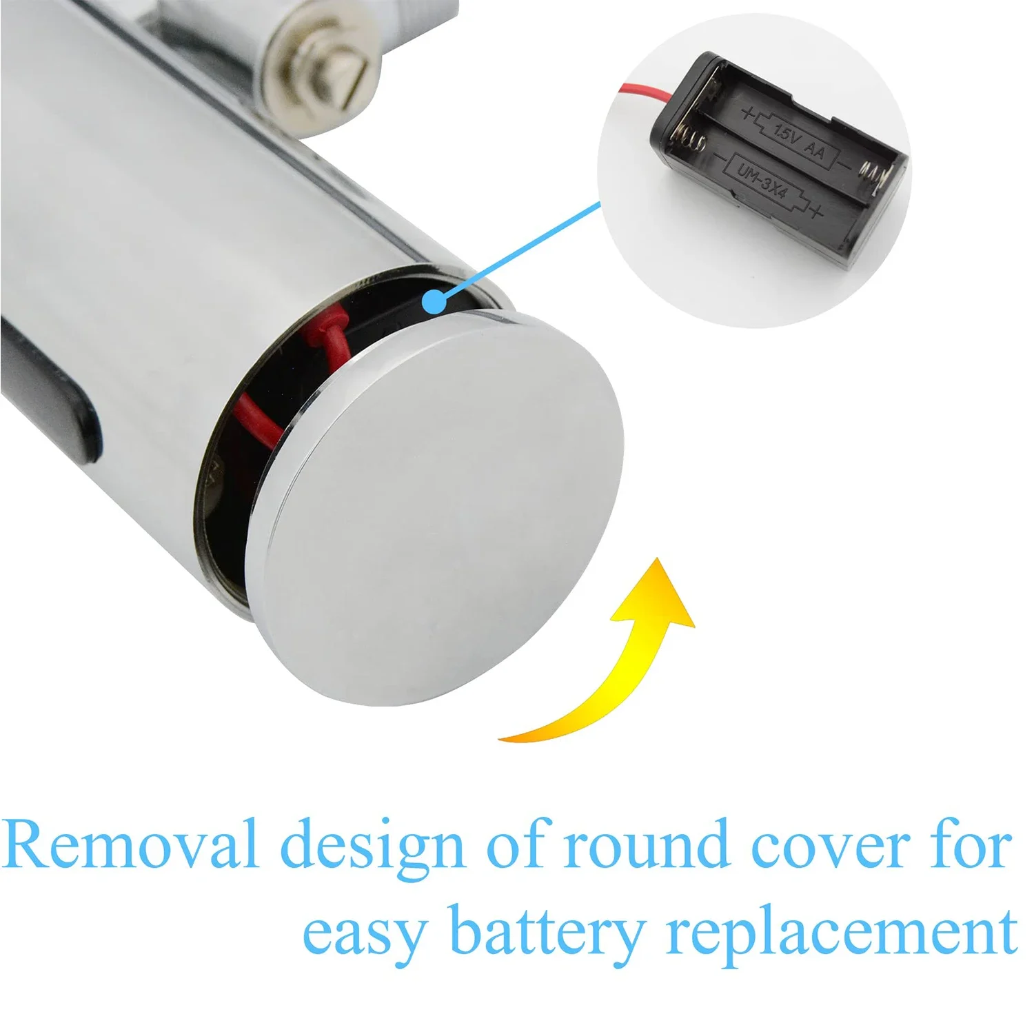 Automatic Sensor Urinal Flush Valve Touchless Wall Mounted Brass Commercial Bathroom Water-Saving for Public Restroom