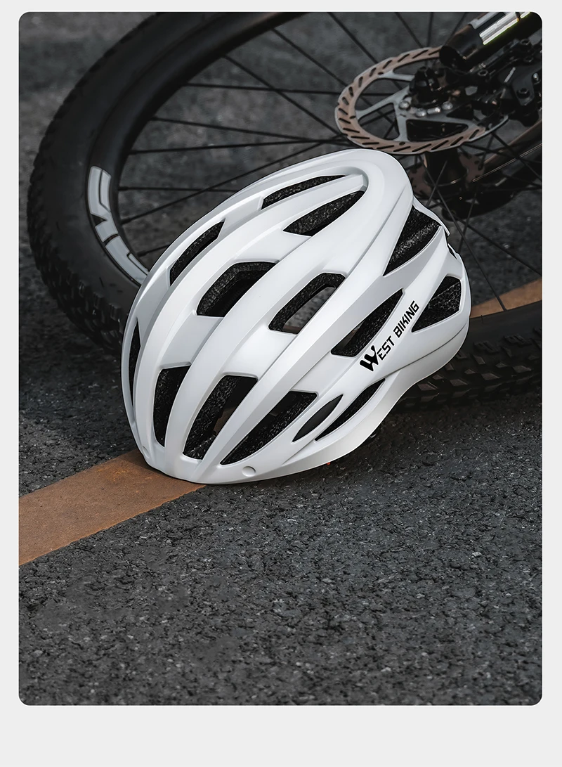 WEST BIKING CE-zertifizierter Fahrradhelm, magnetische Schutzbrille, USB-Rücklicht, verstellbar, 56–65 cm, M-XL, XXL, für Herren, für Straßen- und Mountainbiking – Detail 25
