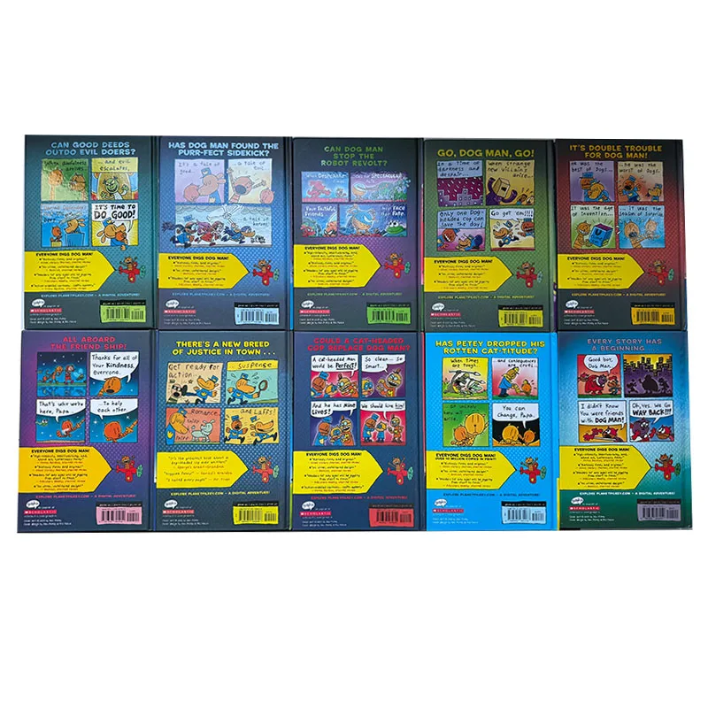 5 Books/set Dog Man Detective Dog's Adventures Hardcover New Edition Set Picture English Books Comic