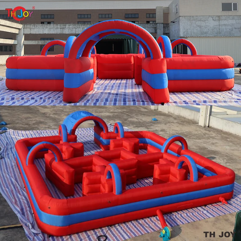 

8x8x2mH inflatable maze arena, inflatable maze tag, big inflatable maze game durable inflatable puzzle labyrinth game