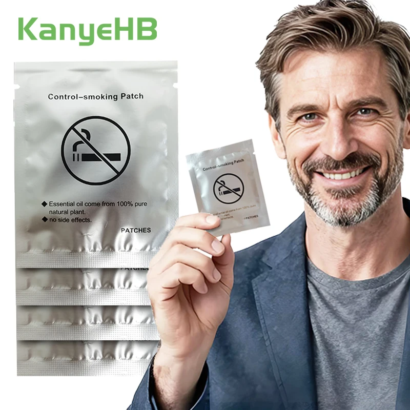 20pcs=4bags Plant Extract Smoking Cessation Plaster Quit Smoking Patches Transdermal Stickers Suppress The Desire To Smoke A439