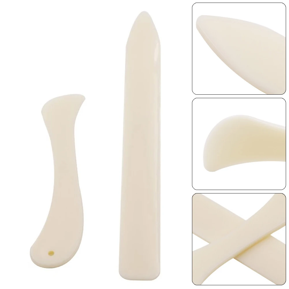 2-piece Set Of Bone Origami Craft Tools Plastic Peeling Folding Crease Paper Handmade Crafts Decoration DIY Tools Accessories