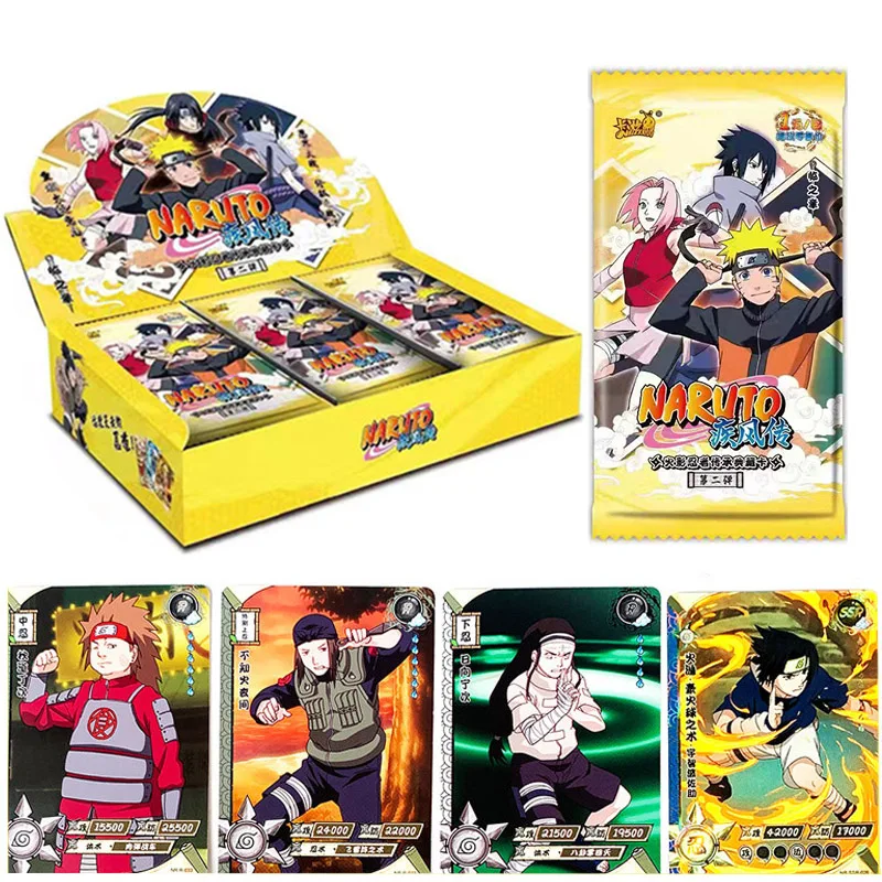 Wholesales Naruto Collection Cards Kayou Chapter of Lin Tier1wave1 Tier1wave2 Tier1wave3 Playing Cards Games For Family