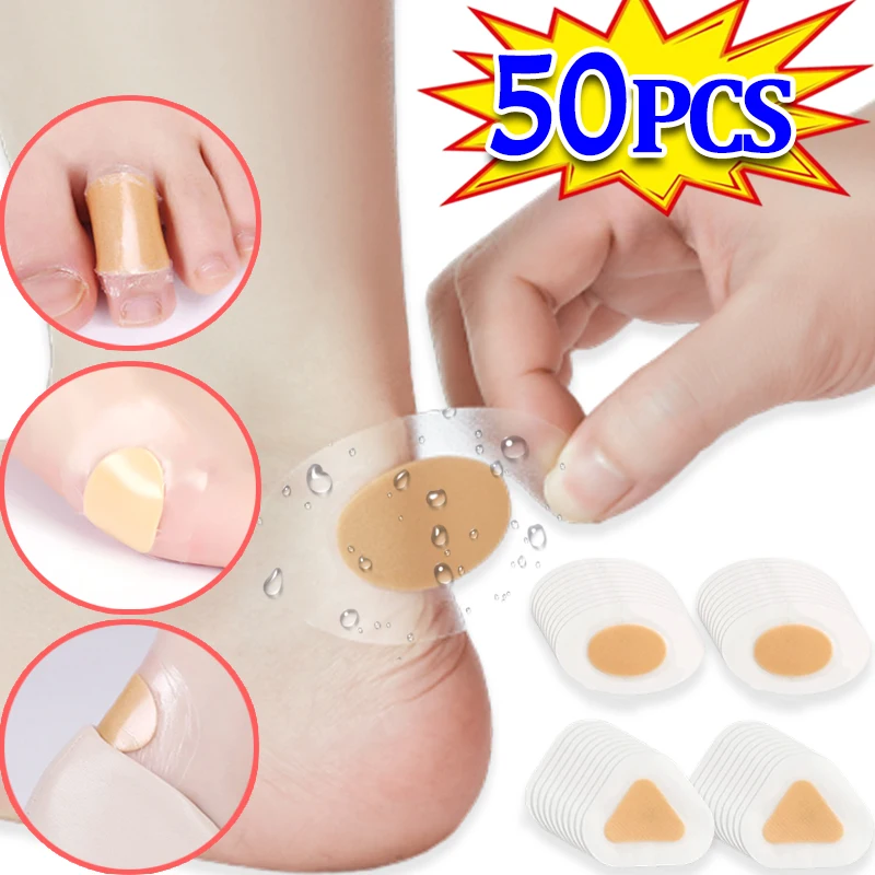 10/50PCS Silicone Gel Shoes Stickers Pain Relief Patch Liner High Heel Sticker Feet Care Adhesive Hydrocolloid Pads Cushions