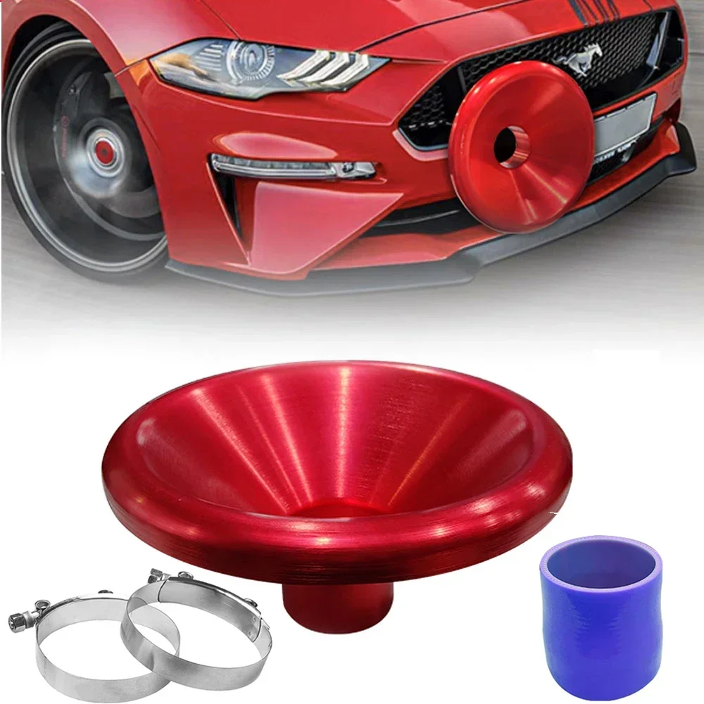 Car Uinversal Aluminum Air Intake Turbo Horn Cover 2.75