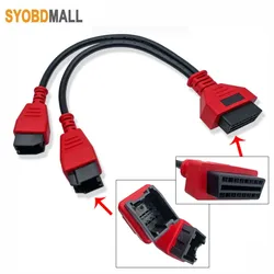 12pin 8Pin Cable for Chrysler 12+8 Pin Connector for Autel MaxiSys Elite MS908 OBD 16PIN for Dodge Xuanyu Jeep Fiat Interface