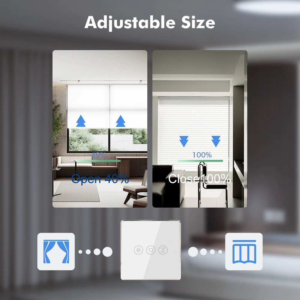 

Умный рулонный переключатель Zigbee, европейская золотая алюминиевая рамка, нейтральный провод, синхронизация Tuya Alexa Google, панель из закаленного стекла Zigbee Hub