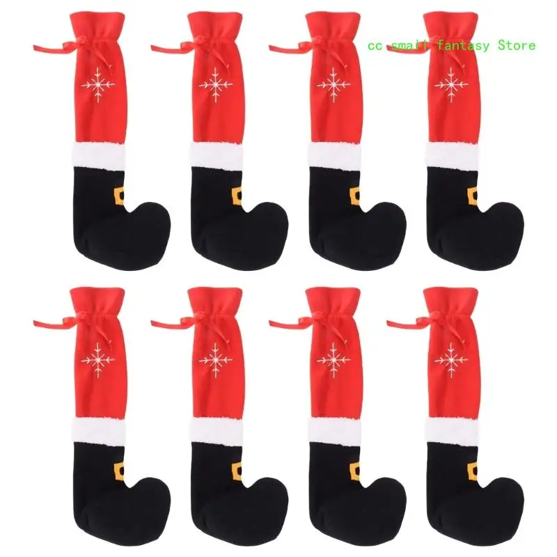 

R3MA Christmas Table Leg Covers Chair Foot Covers Table Feet Socks Slip Resistant Add to Holiday