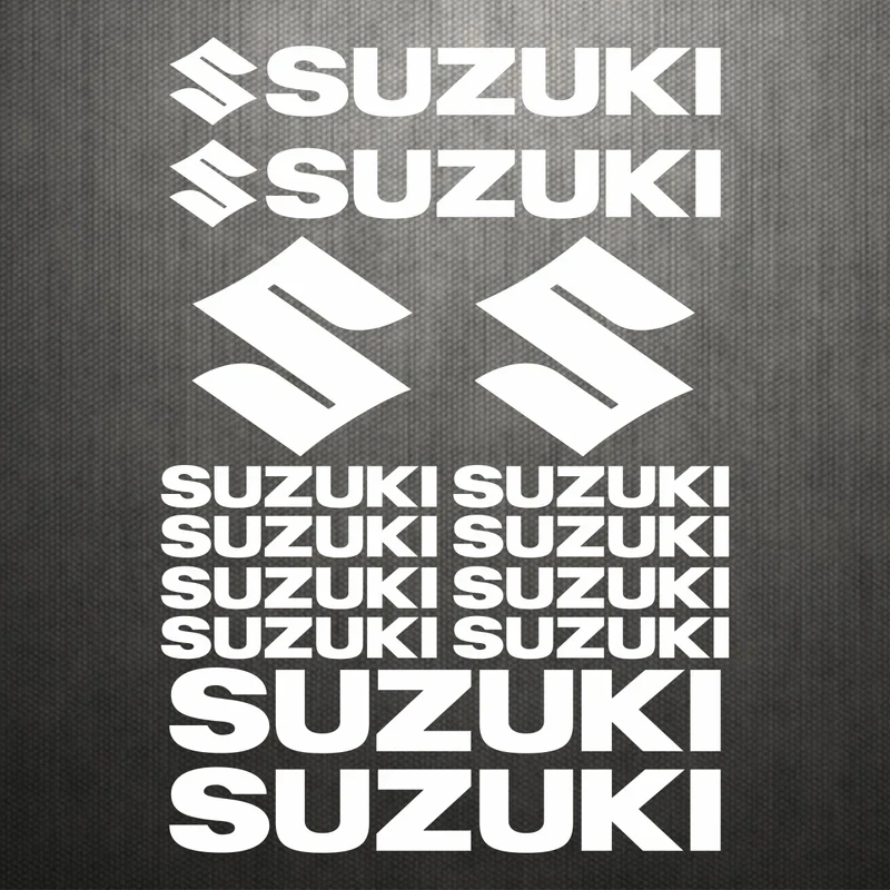 

Vinyl Suzuki Sticker Decals Tank Logo Set Helmet Emblem Kit