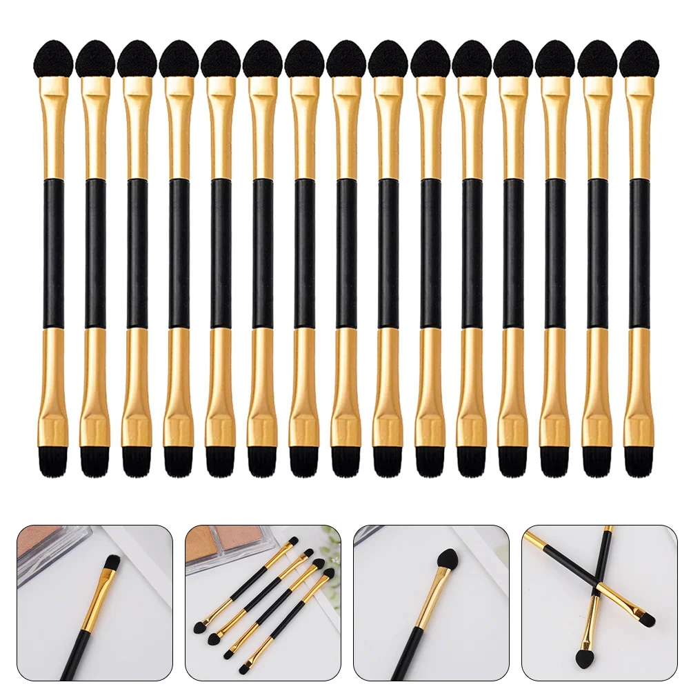 15 Pcs Eye Shadow Brush Eyeshadow Makeup Applicator Palette Sticks Kit for Women Applicators Blending Double Sided Miss