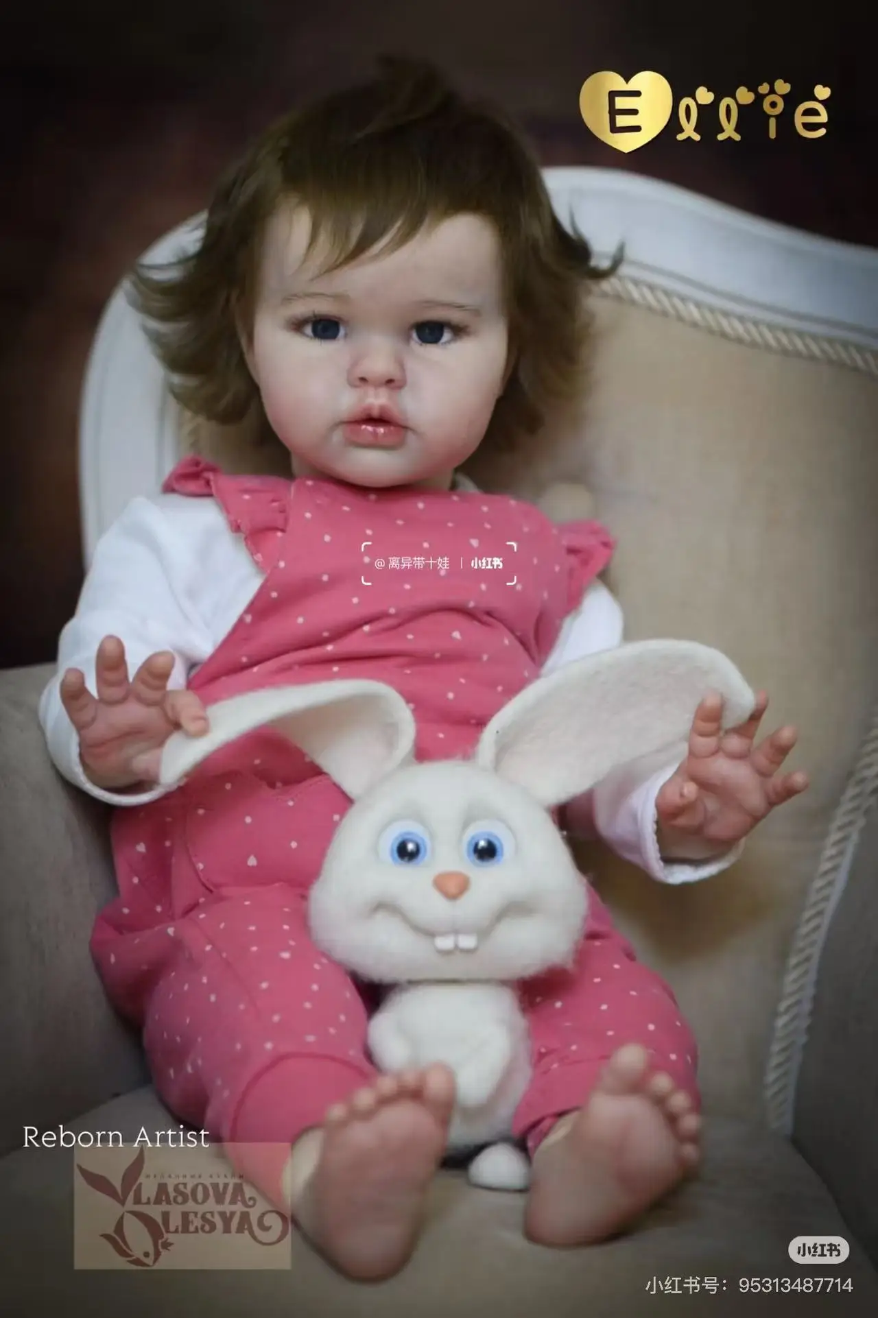 

SINO-BB 22inches Reborn Doll Girl Ellie Real Photos Shown Pure Hand Painting Finished