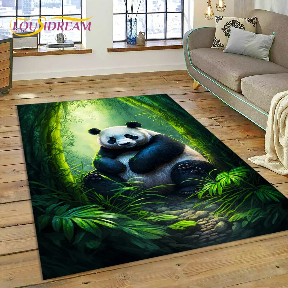 Cartoon Cute Panda Dream Animal 3D tappeto tappeto per camera da letto soggiorno decorazione del divano di casa, gioco per bambini tappetino