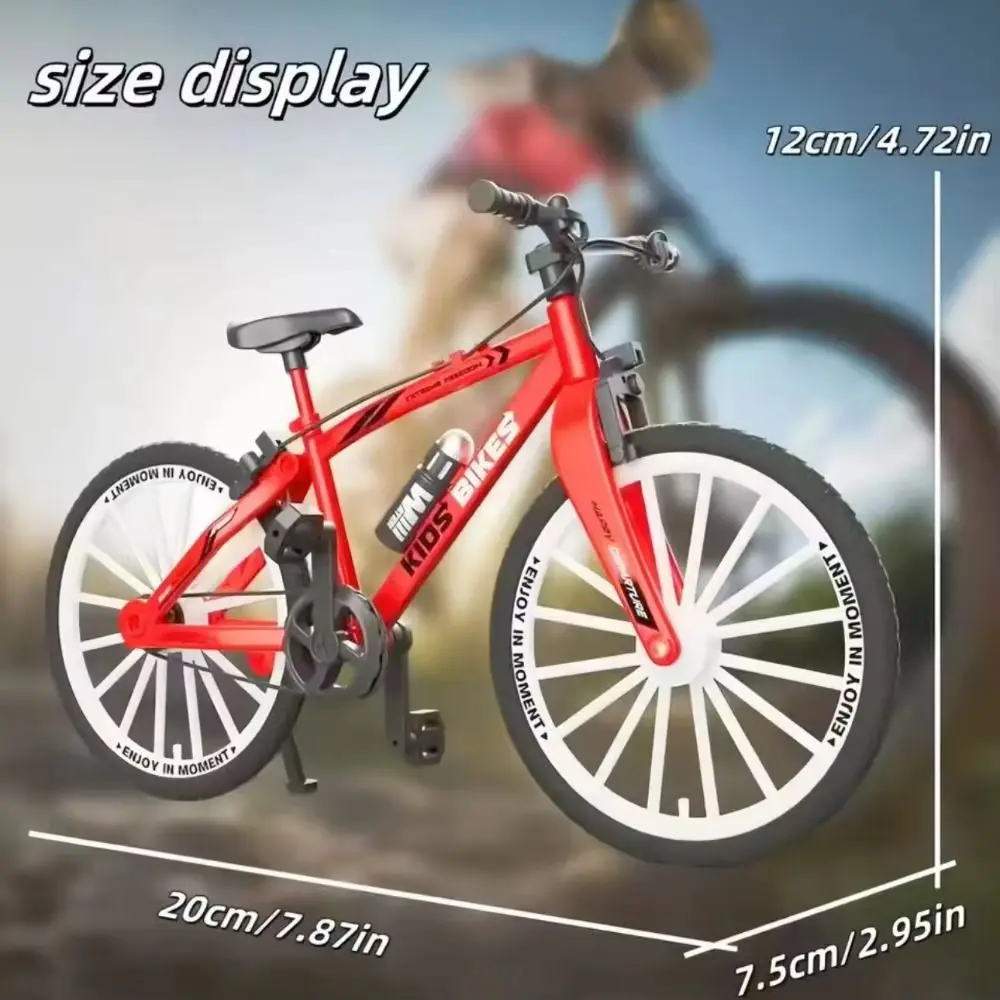 Simulation Mountain Bike Model Home Decor 1：10 Scale Off-Road Racing Bicycle Plastic Material Alloy Bicycle Collection view 6