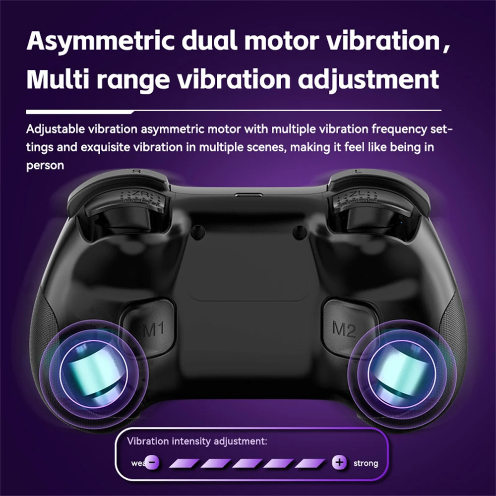 Motorcycle Game Controller Enhanced Gaming Experience Cozy Dual Vibration Handle Comfortable Grip Wireless Connections Handle