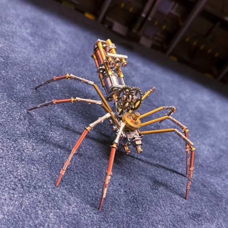 Steampunk Mechanical Jumping Spider Puzzle - Creative DIY Handmade Set, Creative Fun Toys,Teens and Adults Personalized Ornament