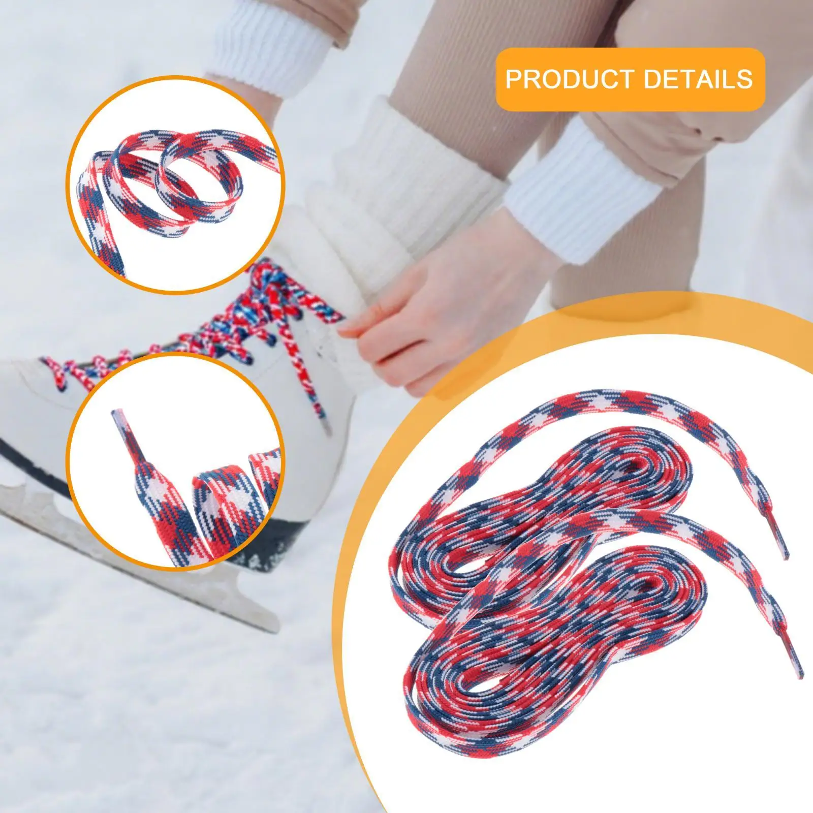 ホッケーウェックススケート靴紐 カラフルなギア 実用的 スタイリッシュなワックスホッケーレース 防水 スポーツ用 子供 大人用