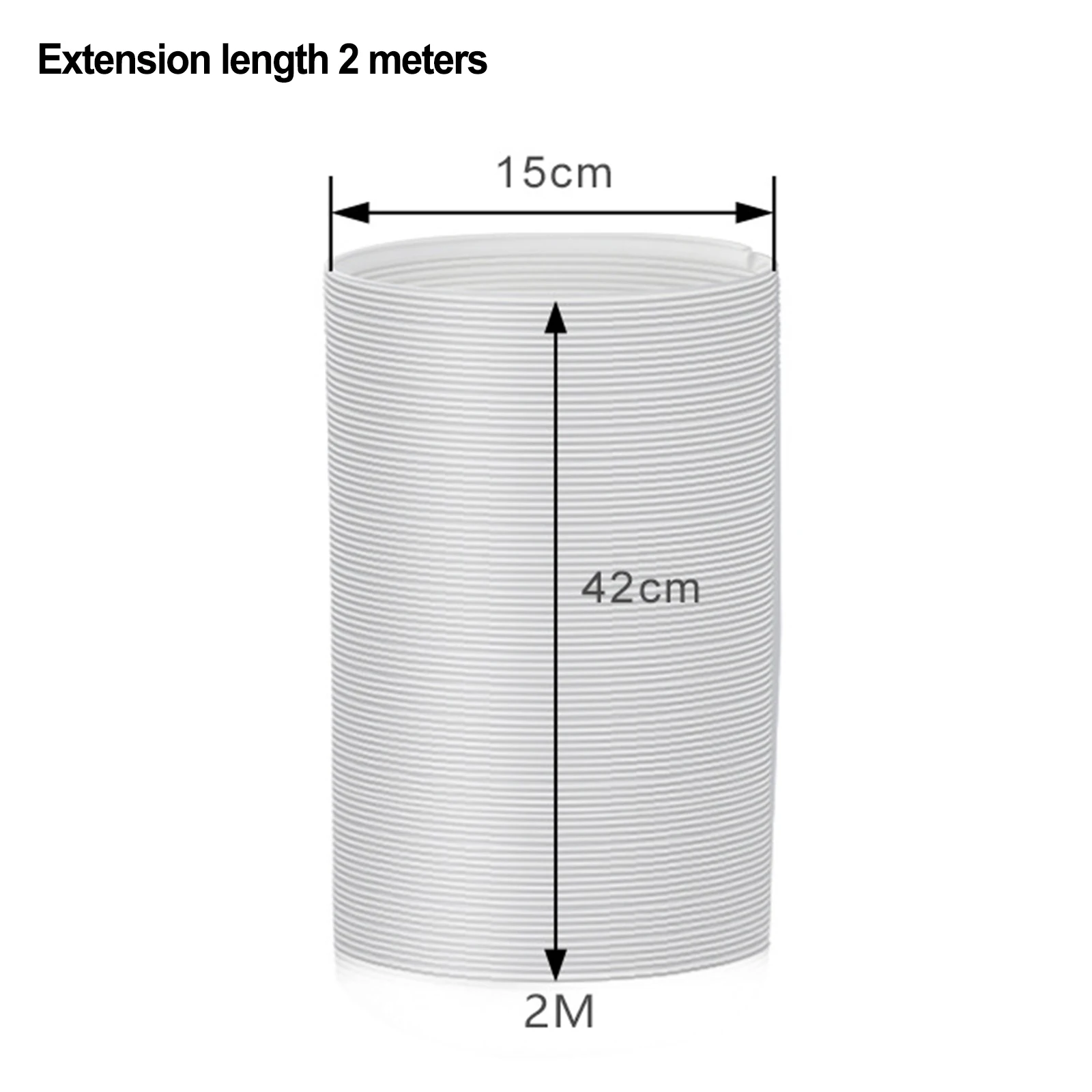150CM/200CM Flexible Air Conditioner Exhaust Pipe Vent Hose Duct Outlet Home Improvement Air Conditioner Parts