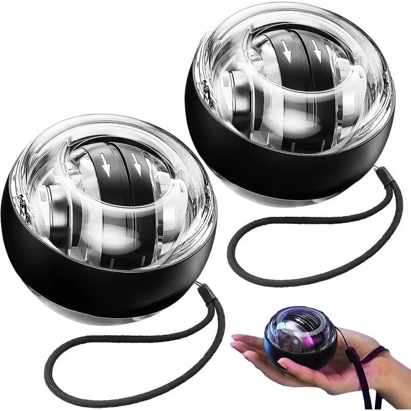 

Silent decompression wrist grip device gyro ball arm exercise