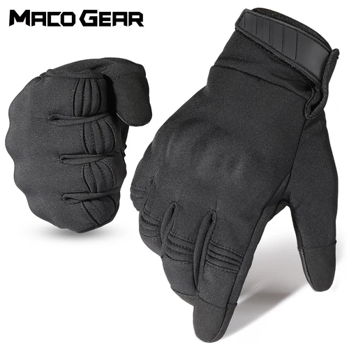 Guantes cálidos de invierno para motocicleta, guantes de dedo completo con pantalla táctil para motocicleta, Motocross, ciclismo, MTB, equipo protector antideslizante a prueba de viento