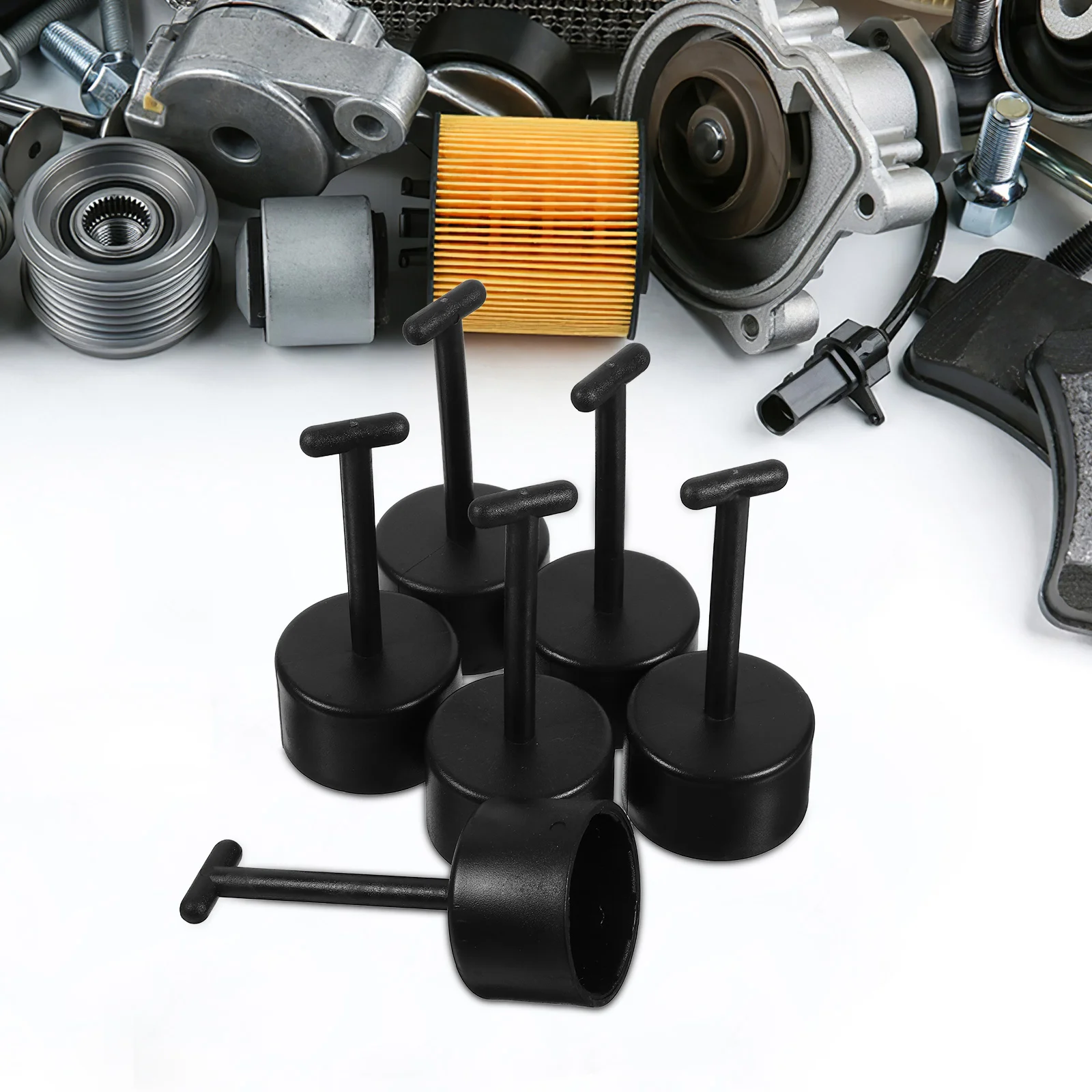 6 قطعة T شكل البلاستيك المقبس وجع حامل مصباح حلقة أداة إزالة الصواميل عرافة مفتاح تركيب المصابيح الجوز أداة إصلاح المنزل السيارات الميكانيكية