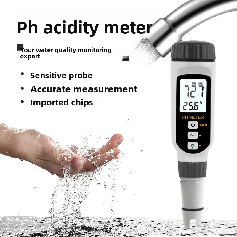 pH Test Pen for Water Quality Testing in Aquaculture & Pig Farming - Portable High Accuracy for Farmers