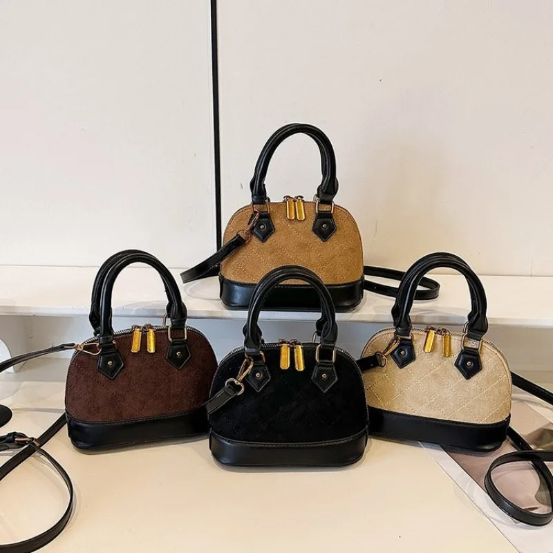 Vintage Casual Simple Diaper Bag Ladies Leather Clutch Crossbody Handbag High End Luxury Trendy Letter Logo Commuter