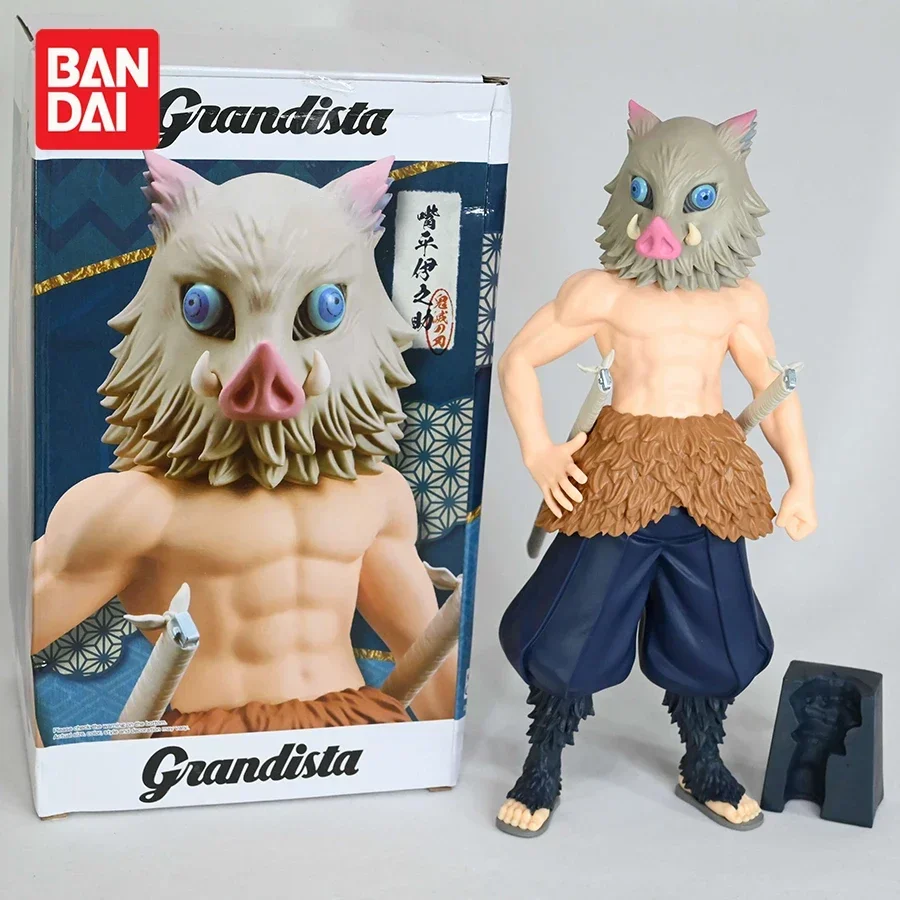 Original Banpresto Grandista GROS Demon Slayer Hashibira Inosuke Action Figure Collectible Model Toys Anime Figurals Brinquedos