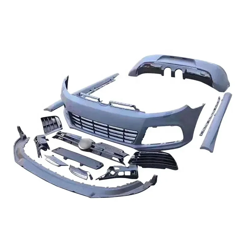

Hot Sale Car Bumper R20 Style Front Bumper Rear Bumper Grille Side Skirt Exhaust for Volkswagen Golf 6