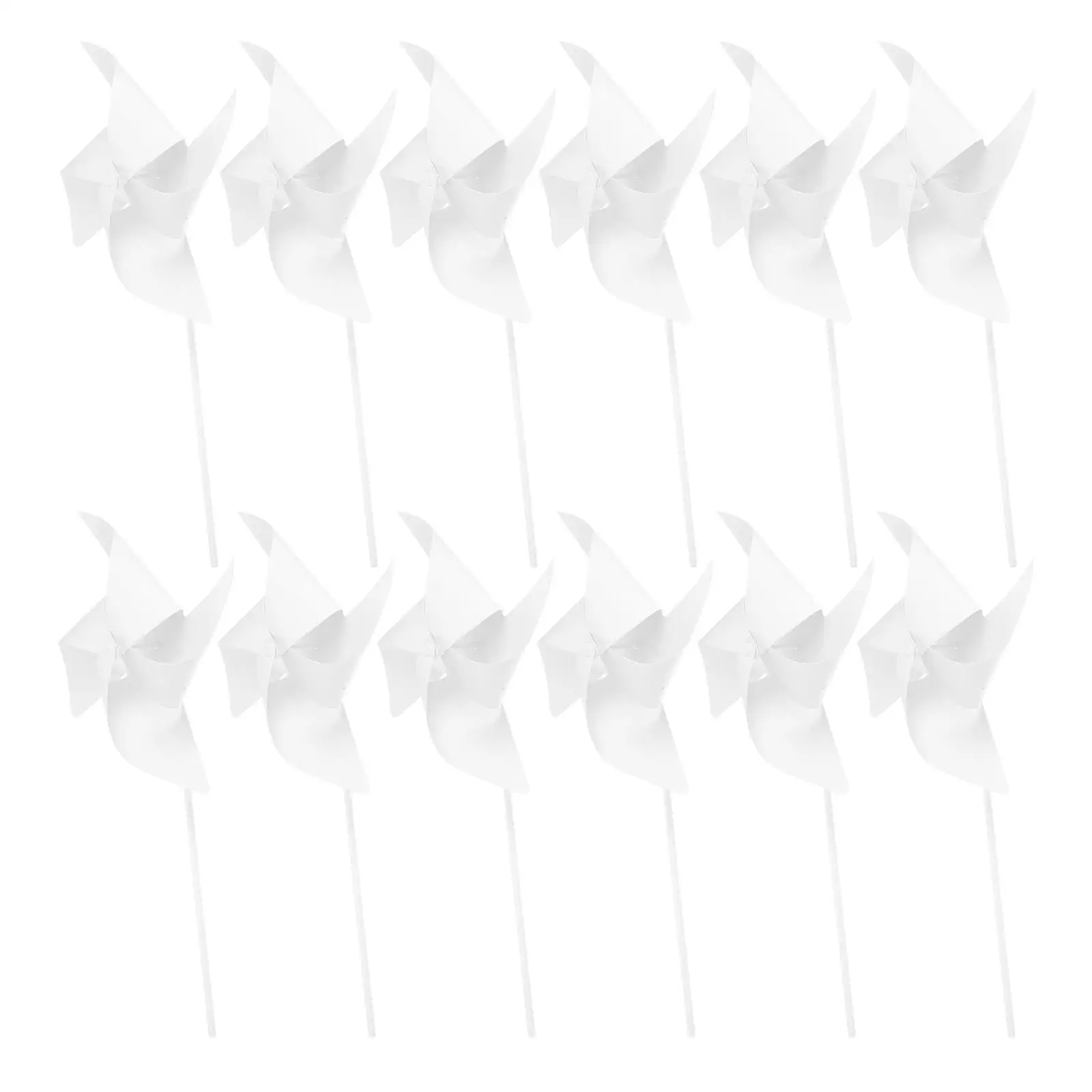 

24 Pcs Suite Coloring Pinwheel Child Paper Wind Mill Craft Kids Garden Pinwheels