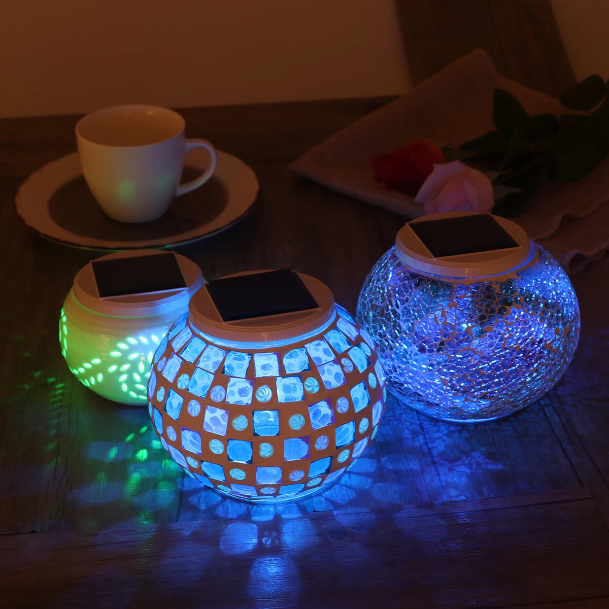

Sunshine Jar Solar Light Outdoor Decor Lawn Garden Gifts Waterproof RGB Color Saving Landscape Lighting