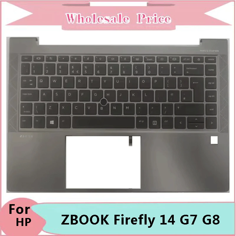 

For Notebook ZBOOK Firefly 14 G7 G8 Palmrest w/Keyboard White Backlit Gray