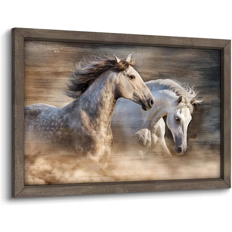 5d наборы алмазной живописи Horse Wall Art Picture Two Horses Art Running Horse Алмазная вышивка мозаика Лошадь Искусство домашний декор