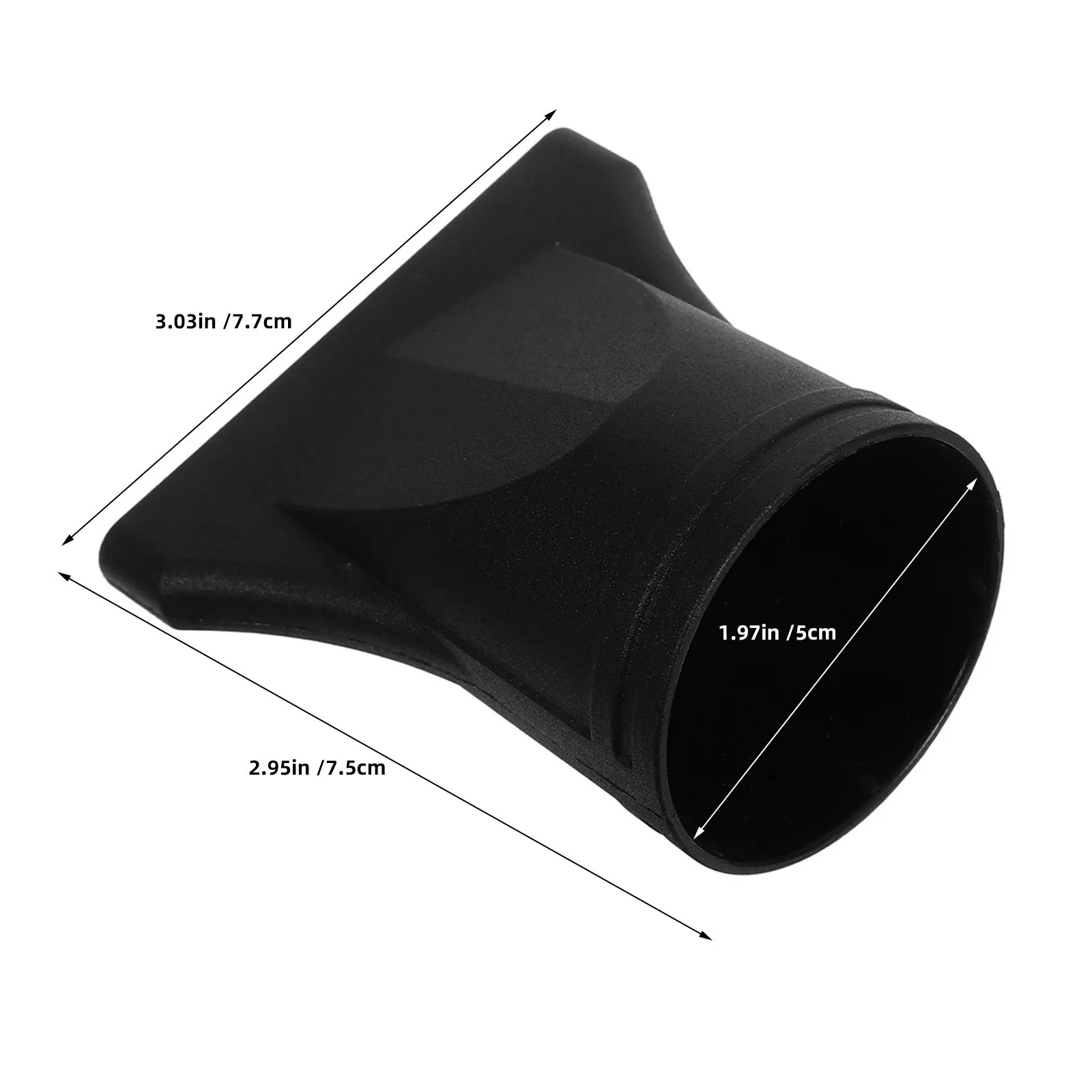 18Pcs Universal Hair Dryer Nozzle 44-46Mm Heat Resistant Flat Concentrator Attachment Black Salon Styling Tool Replacement 2